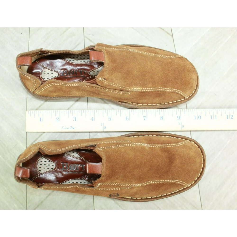 *Born Brown Suede Slip On Comfort Casual Loafer Shoes Size 10.5 Inches - Picture 7 of 9
